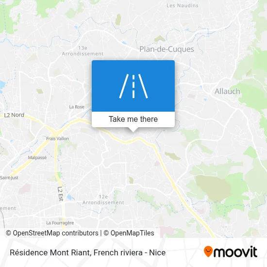 Résidence Mont Riant map