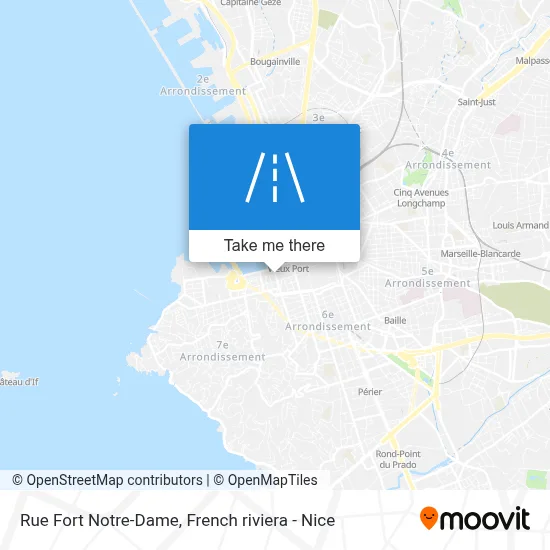 Mapa Rue Fort Notre-Dame
