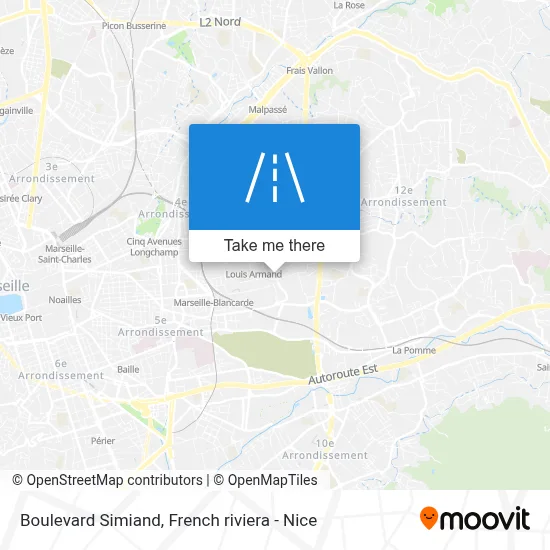 Boulevard Simiand map