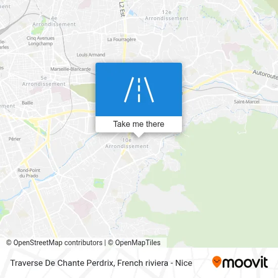 Traverse De Chante Perdrix map