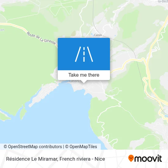 Résidence Le Miramar map