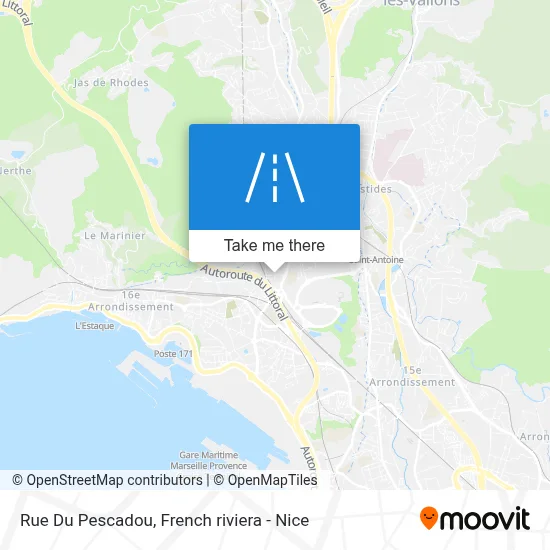 Rue Du Pescadou map