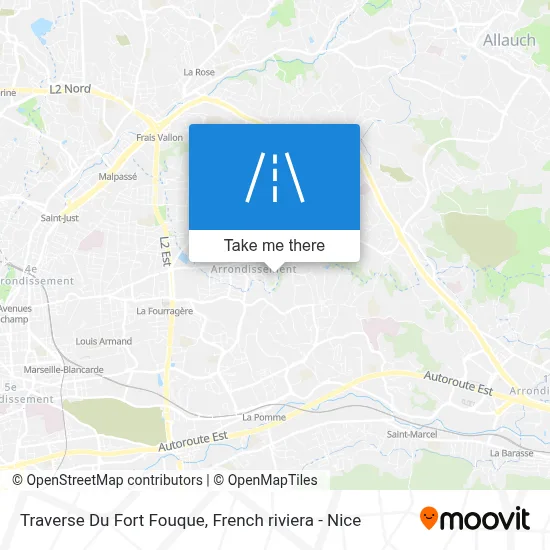 Traverse Du Fort Fouque map