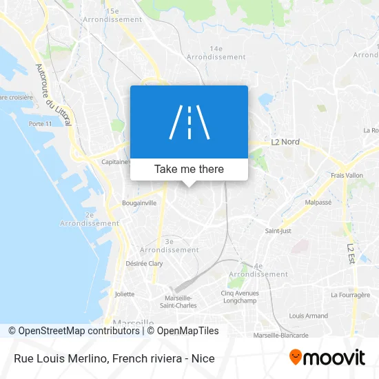 Rue Louis Merlino map