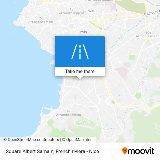 Square Albert Samain map