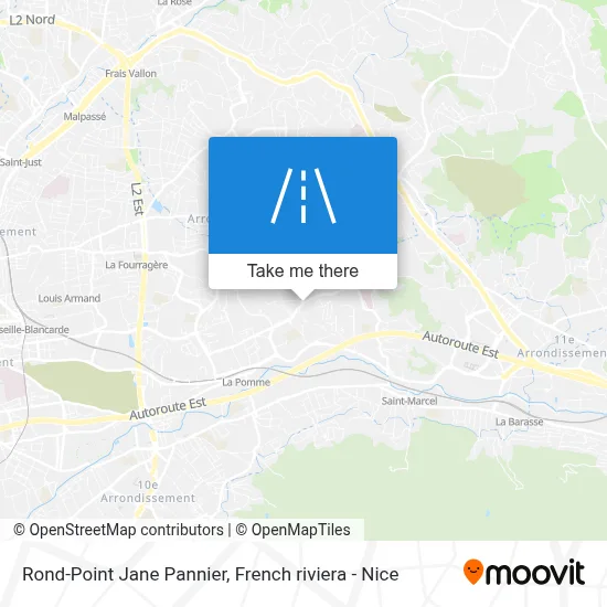 Rond-Point Jane Pannier map