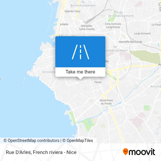 Mapa Rue D'Arles