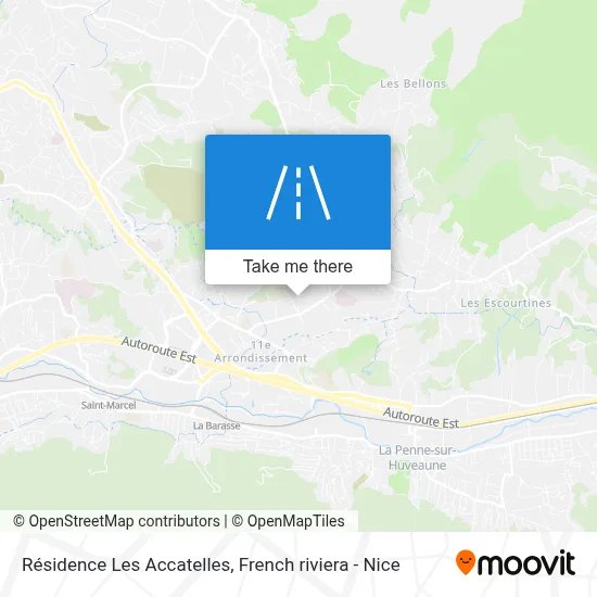 Résidence Les Accatelles map
