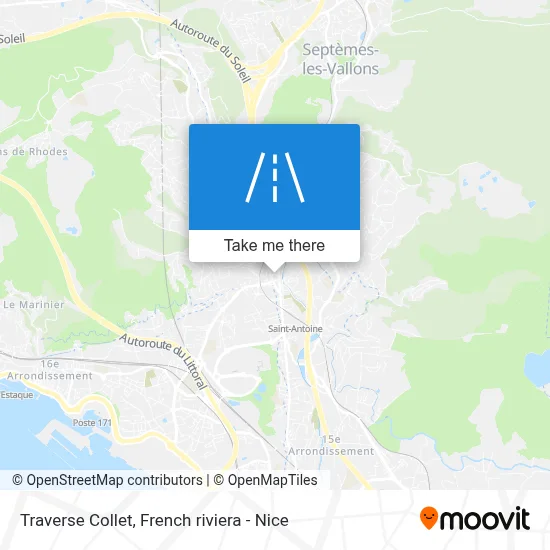 Mapa Traverse Collet