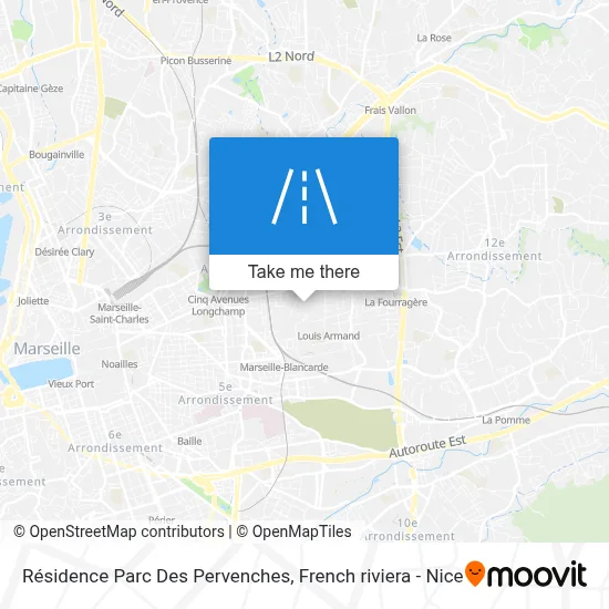 Résidence Parc Des Pervenches map