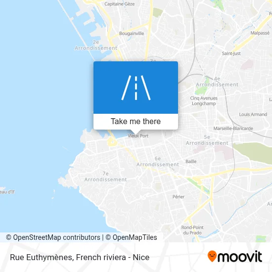 Rue Euthymènes map