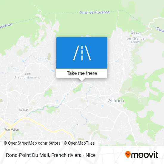 Mapa Rond-Point Du Mail