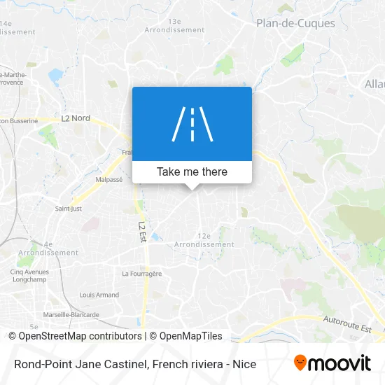 Mapa Rond-Point Jane Castinel