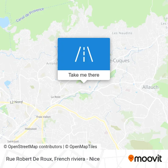 Mapa Rue Robert De Roux