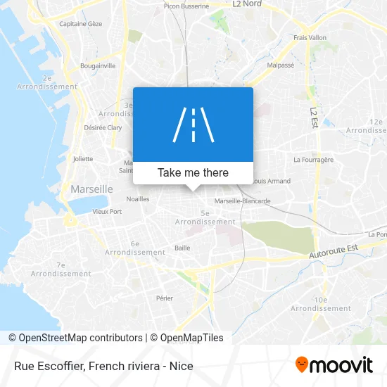 Mapa Rue Escoffier