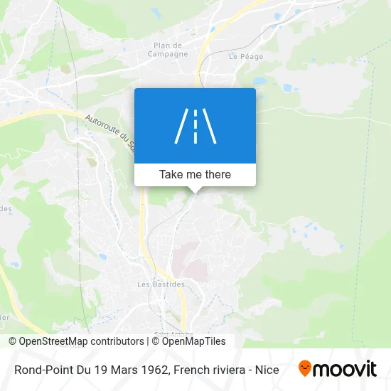 Mapa Rond-Point Du 19 Mars 1962