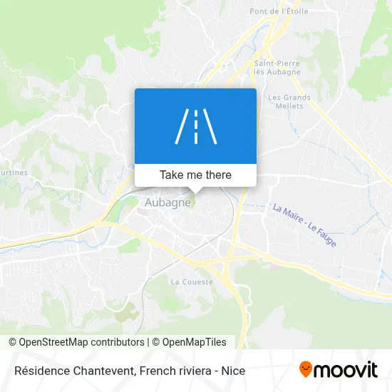 Résidence Chantevent map