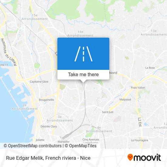 Mapa Rue Edgar Melik