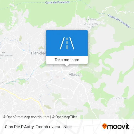 Clos Pié D'Autry map