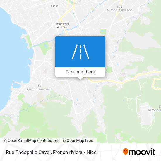 Mapa Rue Theophile Cayol