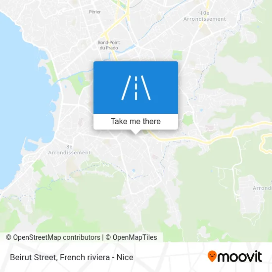 Mapa Rue De Beyrouth
