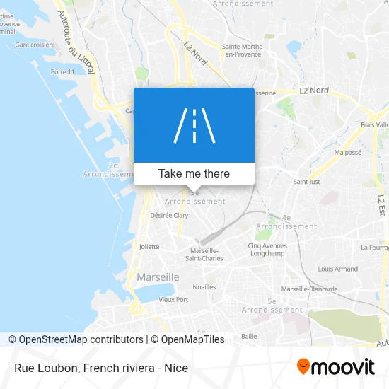 Rue Loubon map