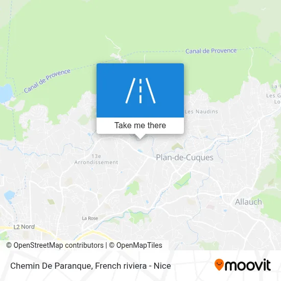 Chemin De Paranque map