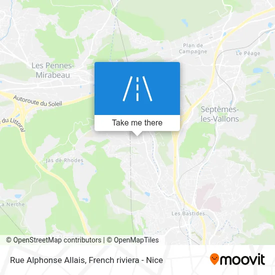 Mapa Rue Alphonse Allais