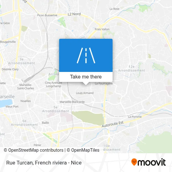 Mapa Rue Turcan