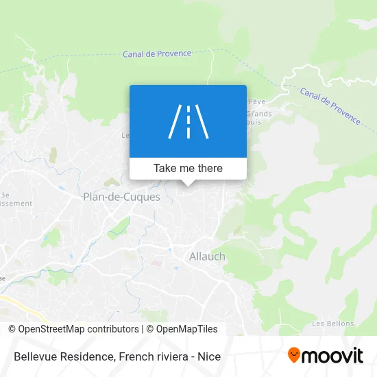 Résidence Bellevue map