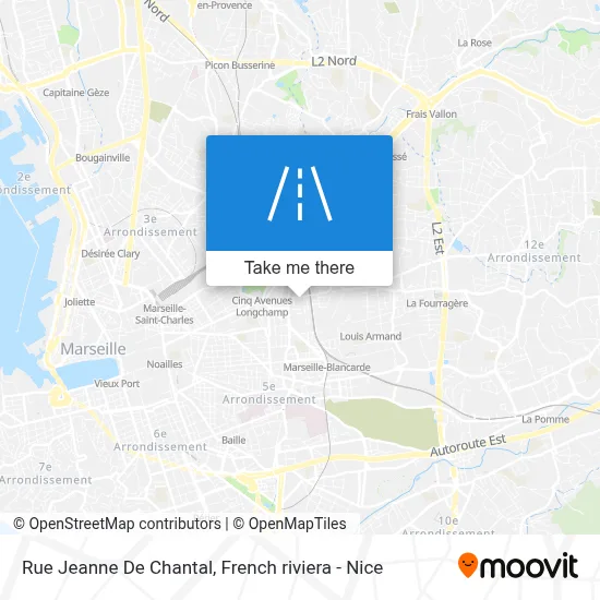 Rue Jeanne De Chantal map