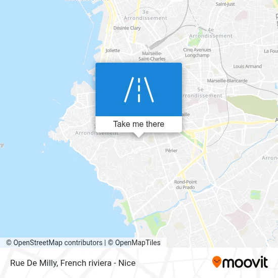 Mapa Rue De Milly