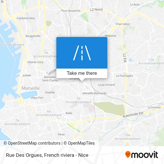 Rue Des Orgues map