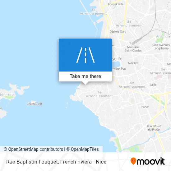 Rue Baptistin Fouquet map