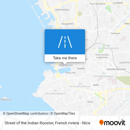 Mapa Rue Du Coq D'Inde
