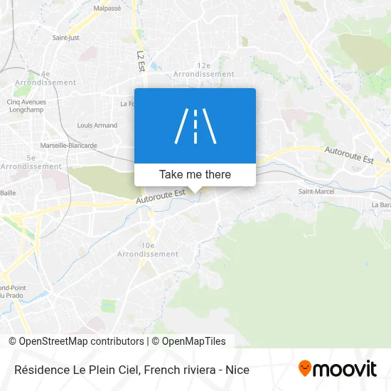 Résidence Le Plein Ciel map