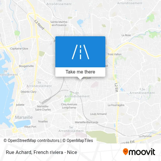 Rue Achard map
