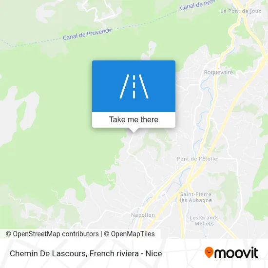 Chemin De Lascours map