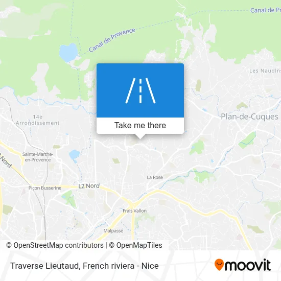 Traverse Lieutaud map