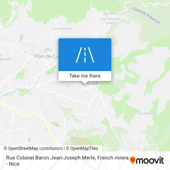 Rue Colonel Baron Jean-Joseph Merle map
