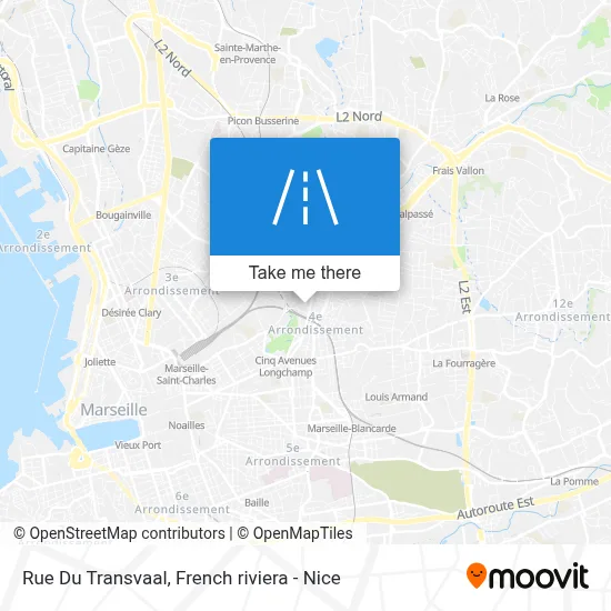 Mapa Rue Du Transvaal