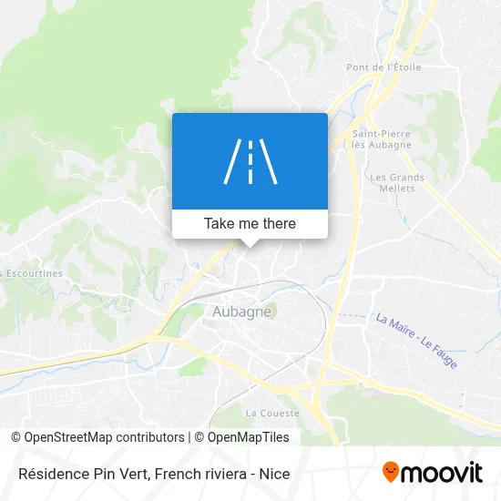 Résidence Pin Vert map