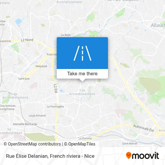 Rue Élise Delanian map