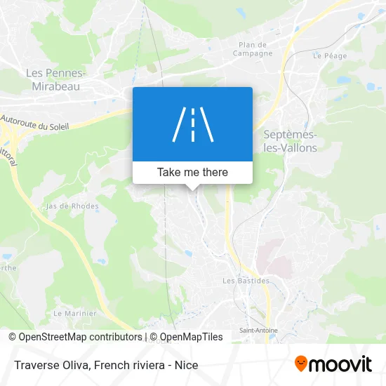 Traverse Oliva map