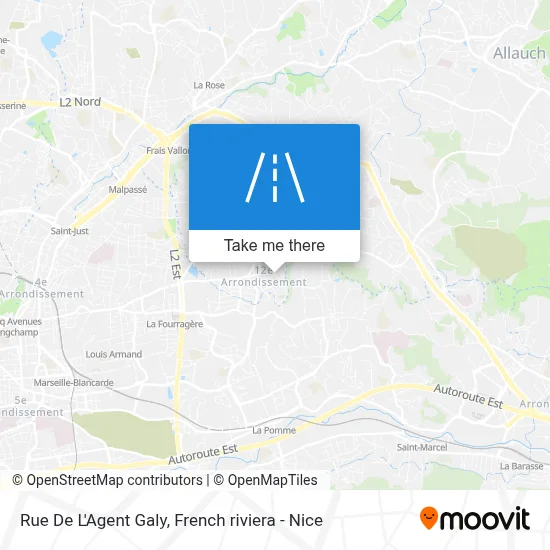 Rue De L'Agent Galy map