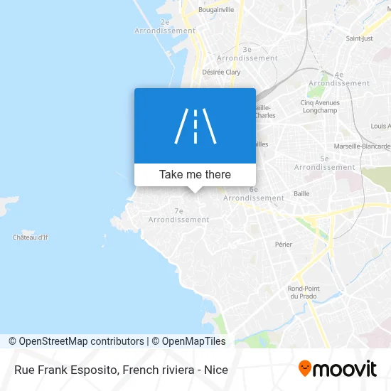Rue Frank Esposito map