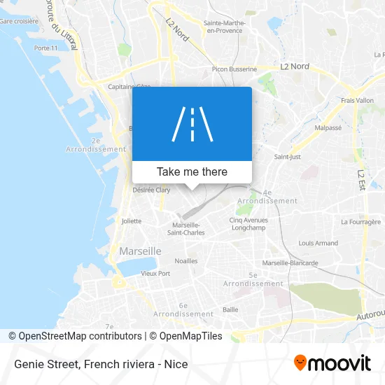Rue Du Génie map