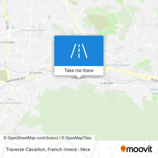 Traverse Cavaillon map