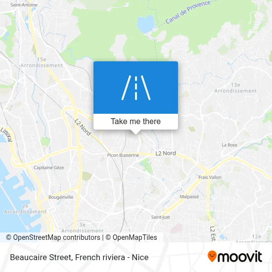 Mapa Rue De Beaucaire