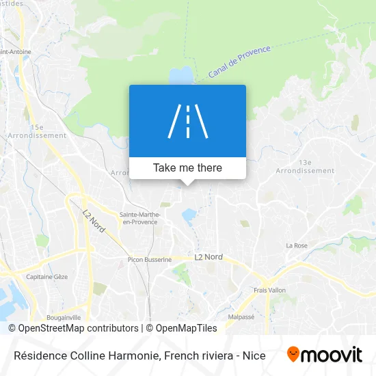 Résidence Colline Harmonie map